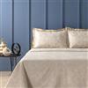 Zucchi Copriletto Leggero Matrimoniale Due Piazze Flow In Tessuto Jacquard cm 260x260 (BEIGE, MATRIMONIALE 260x260)