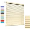 Generic Tende Veneziana in Alluminio su Misura, Veneziane da Interno/Esterno Senza Fori per Finestre, 25mm Lamelle Privacy Orizzontali Oscurante Persiane per Ufficio(Yellow)