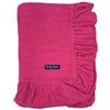 Seamar Telo Mare Miss Frilly Spugna Velour 100% Cotone Asciugamano da Spiaggia Tinta Unita Misura 100x180 cm (Fucsia)