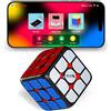 ROXENDA Smart Cube - Edizione Artistica, Cubo 3x3 Magnetico, Connessione Bluetooth, Stickerless, Sistema Magnetico Regolabile, Compatibile con App Tracciamento e Cronometro Smart Player