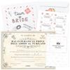 KAÏDENSÏ Giochi Alcolici Addio al Nubilato - Team Bride Gadget con Certificato per la Sposa - Bride to Be Kit - Accessori Scherzi