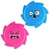 LUKIUP Set di Frisbee Acquatici, 2/3/4 pz, 14,5 cm, in Silicone, Extra Morbidi, Colori Vivaci - Ideali per Feste in Piscina, Vacanze al Mare, Laghi e Parchi Acquatici (Blu + Rosa (2 pezzi))