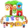 PLAY Zoo Animali Giocattolo per Bambini, 20 Pezzi Animali Safari Figure Giocattoli con Casa Sull'albero, Luci e suoni realistici, Educativo Regalo per Ragazzo Ragazza