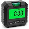 iFCOW Mirino angolare digitale, Mirino angolare elettronico Display LCD Indicatore angolare Inclinometro con retroilluminazione magnetica per falegnameria Automobile