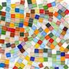 ZOFUN 1 kg di piastrelle a mosaico di cristallo colorato, piccole piastrelle a mosaico per il fai da te, pietre colorate a mosaico di cristallo per bagno, cucina, decorazione della casa, progetti