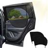 Glanxy Parasole Per Auto Con Protezione UV - 2 Reti Per Finestrini Laterali Con Simpatici Animali - Universali E Pieghevoli Per Bambini