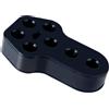 HO-SFSM Gancio Di Scarico Universale, Auto Gomma Scarico Gancio, Supporto per Staffa Marmitta per la Maggior Parte Delle Auto 7 Fori 12mm, Nero