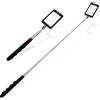 Flylin 2 specchietti telescopici per ispezione, rotabili a 360°, con manico retrattile da 87 cm, lampada a LED telescopica flessibile per macchine utensili, visibilità aggiuntiva