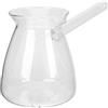 HEMOTON Teiera turca in borosilicato, per tè, lacrime, manico laterale, teiera, caldaia ed estremamente