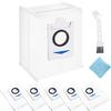EATBALE Sacchetti per Ecovacs Deebot T10 Plus per Ecovacs Deebot X1 Plus aspirapolvere, parti di ricambio per sacchetti per la polvere di capacità da 3,2 litri con strumenti di pulizia (6 pezzi)