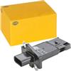 HELLA 8ET 009 142-581 Debimetro, 4a... poli, avvitato, senza collettore aspirazione