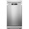 Midea MFD45S200X.1-IT Lavastoviglie Libera Installazione con 10 coperti, 8 Programmi, Display a LED, Partenza Ritardata, Funzione di Mezzo Carico, Asciugatura Extra - Inox