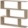 Habitdesign Scaffale soggiorno, sala da pranzo, libreria ufficio, separatore per ambienti, modello Athena, colore rovere canadese, dimensioni: 110 cm (larghezza) x 97 cm (altezza) x 24 cm (profondità)