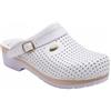 Scholl's Clog s/comf.b/s ce bycast bis unisex white woods bianco 44