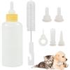 Generic Kit di alimentazione per gattini, kit biberon per gatti di piccola taglia, biberon con tettarelle di ricambio per cuccioli e gattini