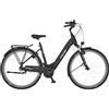 Fischer Cita 2.2i, Bici Elettrica Donna Uomo RH 43cm Motore Centrale 65Nm Batteria 36V Unisex Adulto, Nero Opaco, 43cm-522Wh