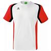 Erima Razor 2.0, T-Shirt Unisex - Adulto, Bianco/Rosso/Nero, S