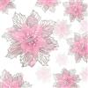 Geosar 36 fiori di stella di Natale artificiali, decorazioni per albero di Natale, glitter sintetici, ornamenti natalizi per Capodanno per feste (rosa)