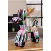 Casablanca modernes Design Casablanca - Statuetta di pallone in resina artificiale, colore: Multicolore lucido, 40 x 41 x 13 cm