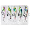 Catime 5 Pezzi Esche da Pesca in Metallo, Esche Artificiali Jig Spinner 15 g, kit di Esche a Manovella, Cucchiaino Rotante Spinning, Ami da Pesca con Paillettes per Spigole Lucci Gatto Cavedani