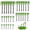 Molyorch 25 Pezzo Alberi Cocco Decorazione Modello, Palme da Cocco Verdi, Modelli Paesaggistici, per Decorazione della Torta, Disposizione dell'Arte, Modello Albero