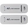reamhome 2X 4G LTE USB Modem Adattatore di Rete con WiFi Hotspot SIM Card 4G Router Wireless per Win XP Vista 7/10 10.4