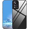 UPLAI Cover per Xiaomi Redmi Note 11 Pro+ Plus 5G, Ultra Sottile Vetro Temperato Antiurto Custodia, Premio PC + TPU Bumper Morbido Silicone Moda Caso. Nero