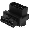 KIMISS Adattatore OBD2, Sdoppiatore Cavo OBD 16 Pin Maschio a 2 Femmine Adattatore ABS 1 a 2 Adattatore Separatore OBD Connettore Splitter OBD per Estensore Diagnostico