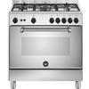 Bertazzoni La Germania Americana AMN855GXV24 Cucina a gas 5 fuochi forno 75L 80cm inox