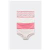 Tezenis 4 Paia Culotte Bimba Cotone Stampato Bambina Rosa