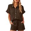Generico Completo Da Donna 2 Pezzi Tute Donna Complete Leggera Top Senza Maniche E Pantaloncini a Vita Alta Con Tasche Tuta Da Ginnastica Estivo Completi Estivi Da Donne Estiva Per Spiaggia Vacanza