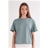 Intimissimi Maglia Manica Corta Boxy Fit In Cotone Blu