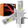 PAERKU Lampadine H4 LED per Moto Automobili Come Abbaglianti e Anabbaglianti, 6500K Bianco Freddo 18000LM H4/9003/HB2 LED Lampade, Fanless Design, Plug and Play (2 pezzi)