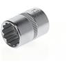GEDORE Inserto per Chiave a Bussola, Attacco 1/4 pollici, 6.3 mm, Bocca Dodecagonale, Chiave a Bussola 13 mm, Utensile, D 20 13, Acciaio Cromato