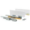 Emuca - Kit Cassetto Cucina o Bagno con Guide ad Estrazione Totale e Chiusura Soft, Altezza 105 mm e Profondità 500 mm, Grigio Antracite
