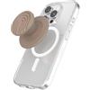 PopSockets: PopGrip Round per Magsafe - Anello Adattatore per MagSafe Incluso - Supporto e Impugnatura per Telefoni Cellulari e Custodia con un Top Intercambiabile - Curves Latte