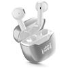 cellularline CORE PRO Auricolari Bluetooth con ENC e 4 Microfoni, Multipoint Technology, Display LED, Autopairing, 30 Ore di Autonomia, Bianco