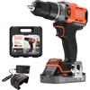 Black+Decker Trapano C/PERC Black+Decker BCD383D1XK-QW 18V + Valigetta