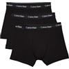 Calvin Klein Boxer Uomo Confezione da 3 Cotone Elasticizzato, Nero (Black W Black WB), S