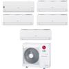 Lg - Climatizzatore LG Libero Smart wifi penta split 7000+9000+9000+9000+12000 btu inverter in R32 MU5R40