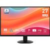 MSI PRO MP272L MONITOR, 27 ", Full-HD, 1920 x 1080 Pixel, tempo di risposta 1 ms, refresh rate 100 Hz