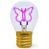 Legami - Lampada da Tavolo a forma di Lampadina, Ricaricabile con Cavo USB, Senza Fili, Bulb Fiction, Tema Butterfly, 6.8 x 10.3 cm