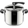 LAGOSTINA Pentola a Pressione per Induzione in Acciaio Inox 12 Litri cm 26 2 Manici - La Classica Lagofusion