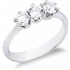 Gioielli di Valenza Anello trilogy diamanti in oro bianco 750