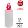 Velamp INFINITY: Lumino Elettrico a Led, Durata 365 Giorni, Bianco con Luce Intermittente rossa