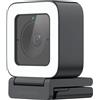 Hikvision Webcam Hikvision 4MP Cmos 2560X1440 per videoconferenza Nero [DS-UL4]