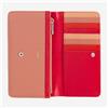 Dudubags Canarie, Portafoglio donna in pelle modello a bustina RFID Rosso Fiamma