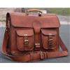 Fatto a mano Borsa valigetta messenger per laptop in pelle uomo fatta a mano vintage marro...