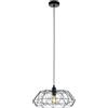 EGLO Lampadario Moderno Carlton 2 nero paralume nero E27 EGLO