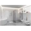 Leroy Merlin Coppia sanitari scarico a parete Island bianco WC: P 52 x L 36 x H 37.5 cm, bidet: P 50 x L 36 x H 37.5 cm